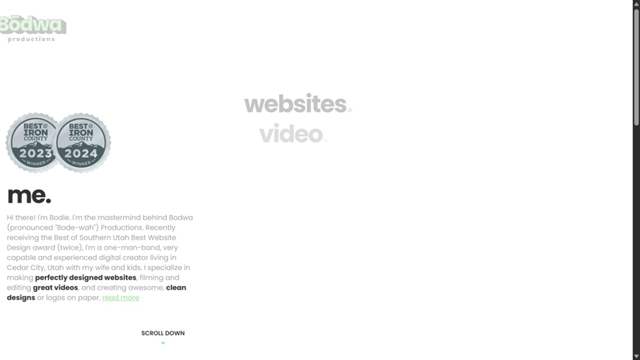 Bodwa Productions homepage captured during the August 2026 editorial review.