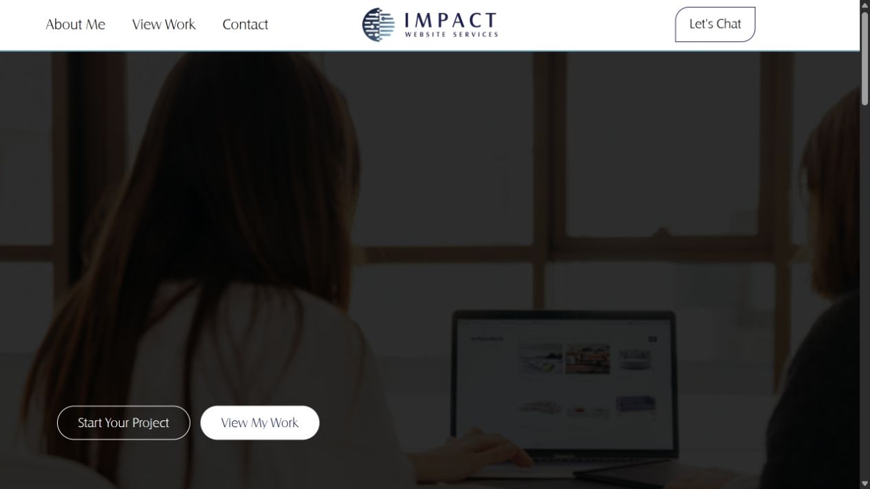 Impact Website Services LLC homepage captured during the August 2026 editorial review.