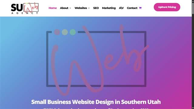 SU Web Agency homepage captured during the August 2026 editorial review.